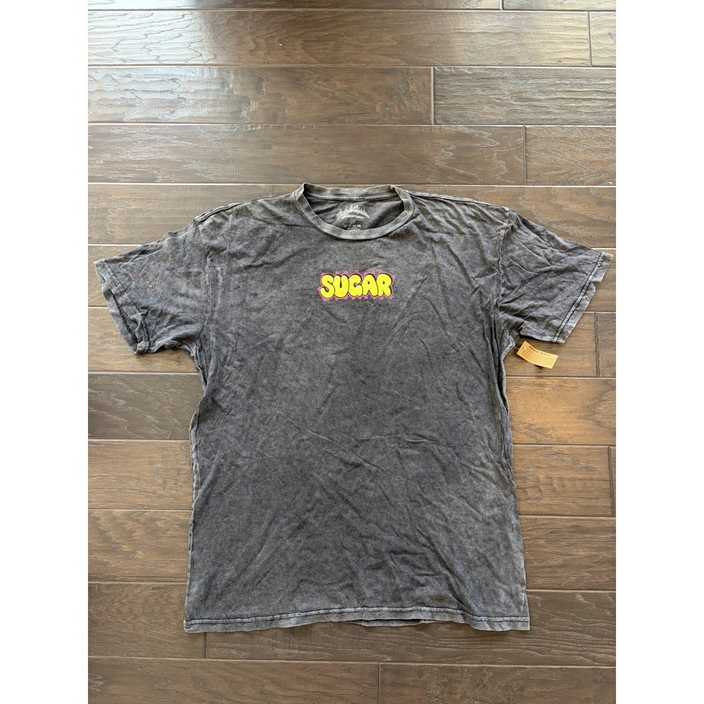 Tash Sultana Sugar Mushroom Graphic T-Shirt Mens 2X Mineral Wash Gray Cotton Tee